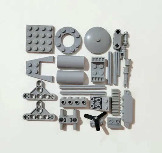 Peças de Lego original cinza claro