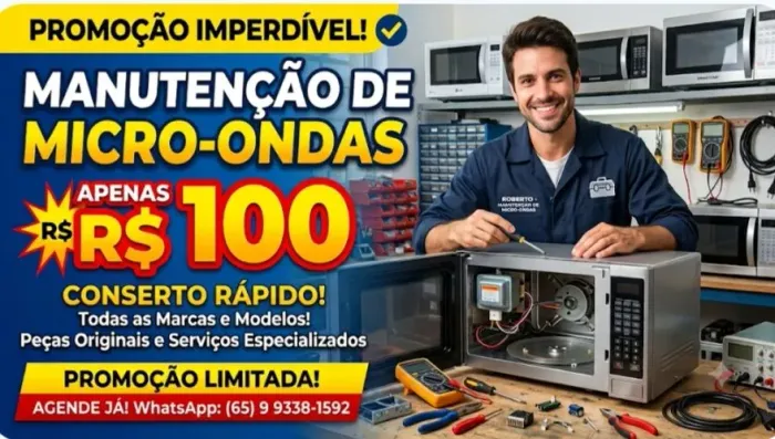Micro ondas com defeito?  