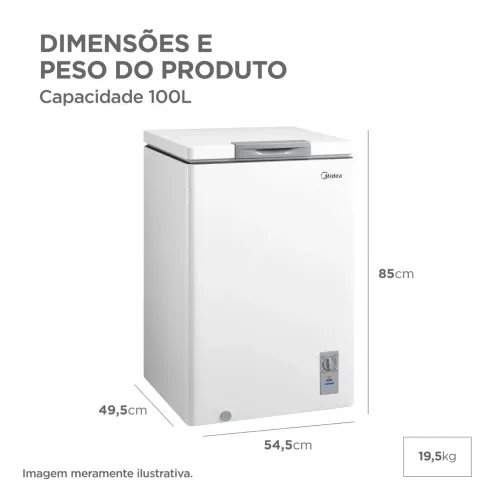 VENDO FREEZER 100L MIDEA INVERTER