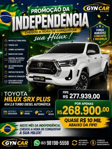 Toyota Hilux CD SRX 4X4 2.8 TDI 16V Diesel Aut. 2024