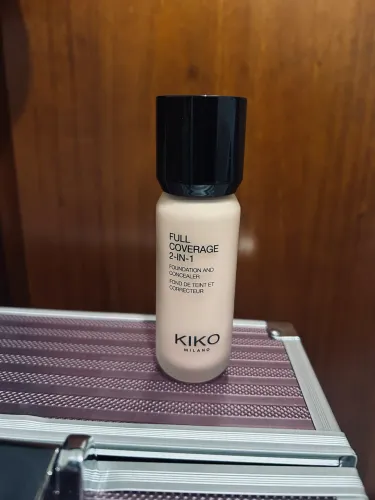 kiko milano, full coverage 2-in-1 foundation & concealer, base e corretivo 2 em 1