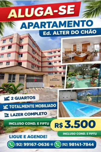 Alter do Chao, Alugo excelente apto 2/4, Mobiliado