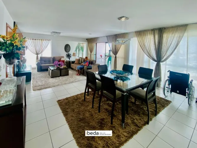 ibeda - Apartamento Soneto Potengi 214m² Sala ampla, 4 suítes, 3 vagas, lazer