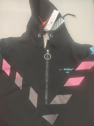 Casaco Off White Preto