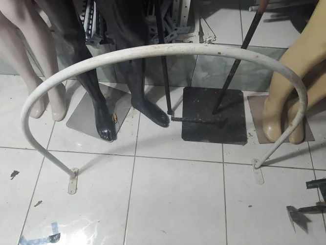 Arco suporte para provador de roupas lojas de roupas