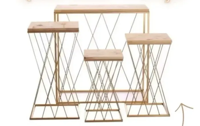 Kit de Mesa para decoração - Mesa Treliça 4 peças