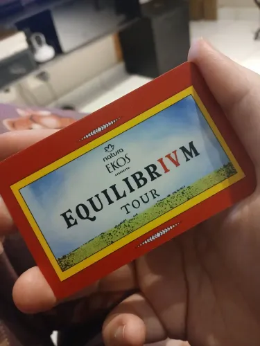 Cartão lembrança Equilibrivm Tour