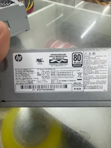 Fonte hp 80 plus bronze 180w