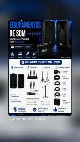 Locação equipamentos de som