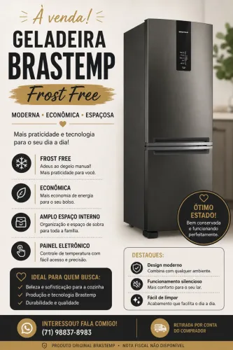 Geladeira Brastemp Frost Free