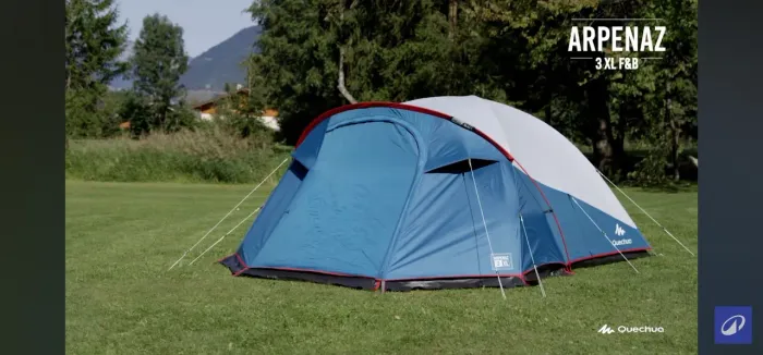 Barraca Quechua Arpenaz XL 3 pessoas fresh & Black L