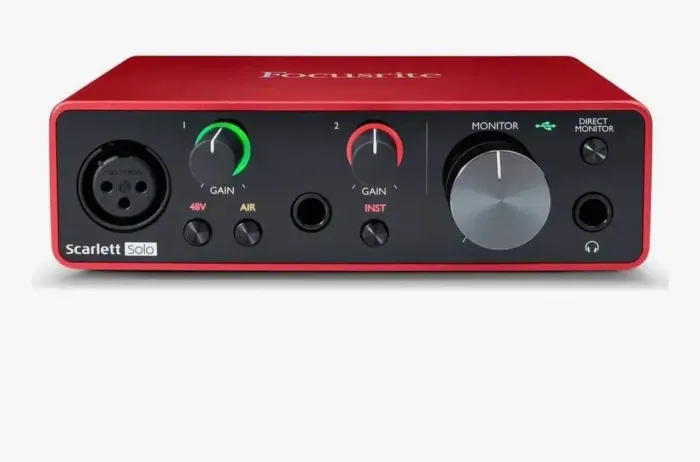 Interface De Áudio Usb Focusrite Scarlett 2i2 Geração 3
