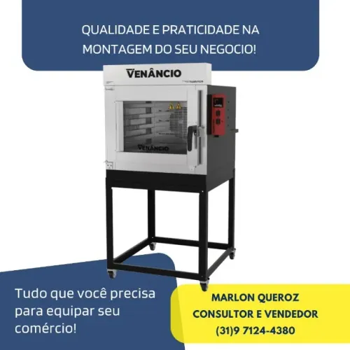 Forno Turbo 5 Esteiras Elétrico Venâncio