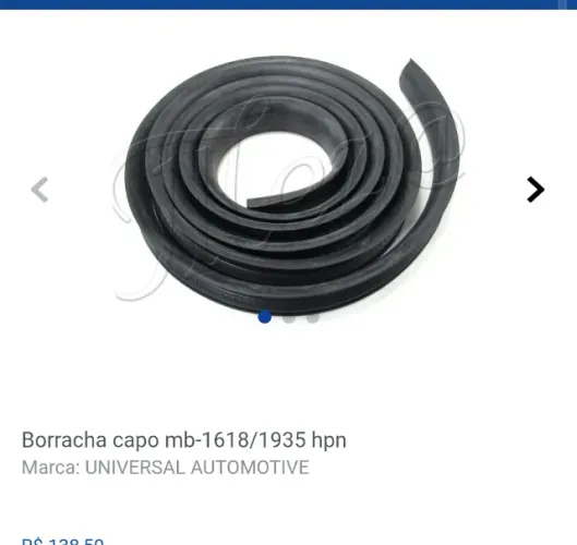 Borracha para capô Mercedes Benz 