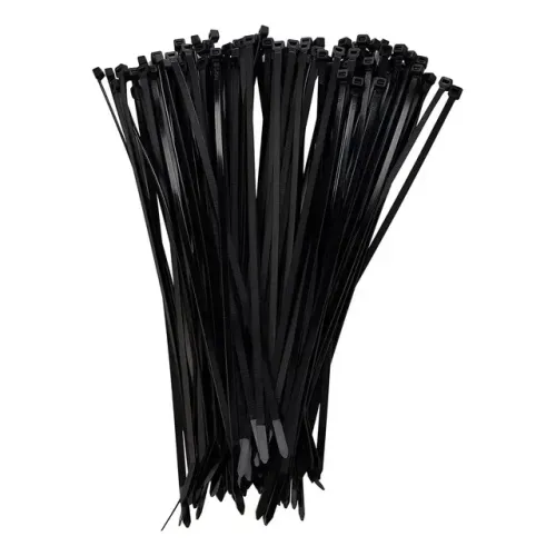 abraçadeira de nylon enforca gato 2,5x100mm preta 100 peças preto bom-5495