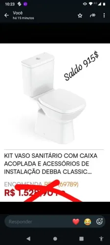 Kits de vaso acoplado - preços nas fotos - ítens de outlet.