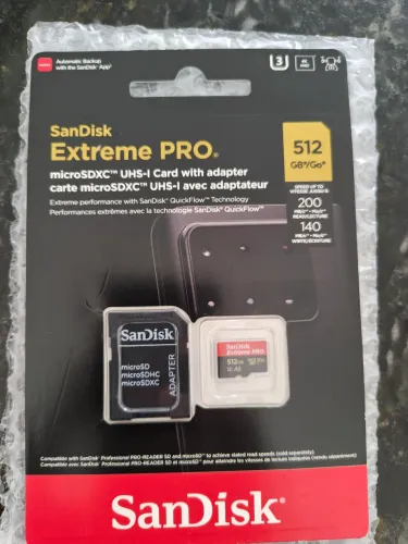 Cartão de memória SanDisk Extreme PRO microSDXC 512 GB