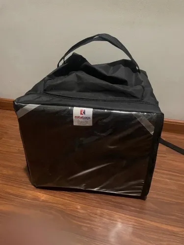 NOVo - Bag de Delivery 45 Litros - Preta laminada/ térmica 