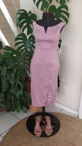 Vestido de festa rosé