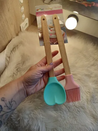 Conjunto de colheres silicone para cozinha novo 20,00 