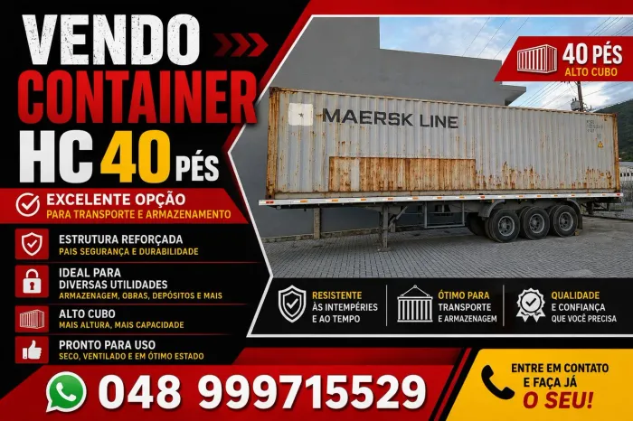 Vendo container 40 pés 