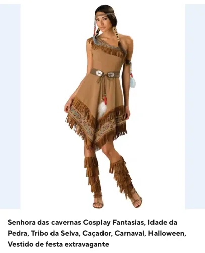 Senhora das  Fantasias, Idade da Pedra, Tribo da Selva, Caçador, Carnaval, Halloween