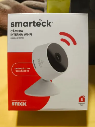 Steck Camera Inteligente WIFI com microfone embutido perfeita pra usar com BABA ELETRONICA