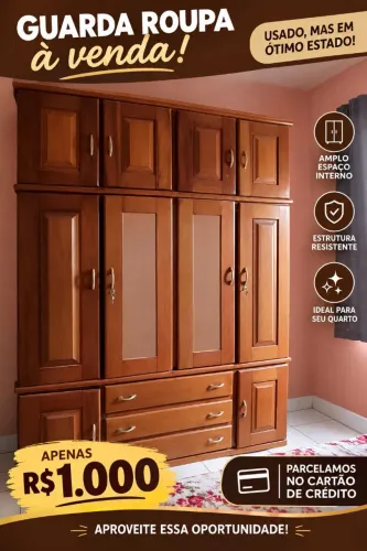 Guarda - Roupa casal angelim usado