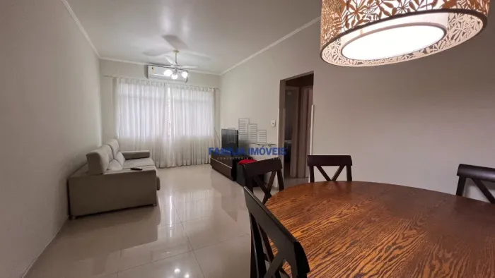 Apartamento para alugar 2 quartos mobiliado vaga Embaré Santos SP