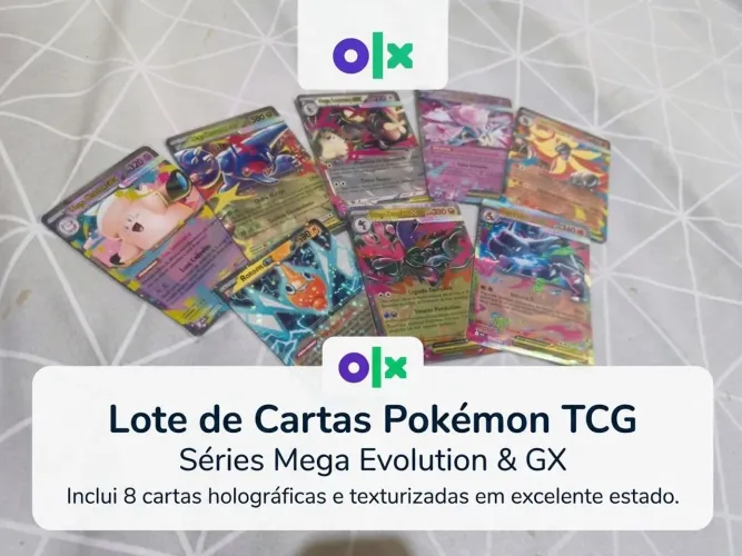 8 Cartas de POKÉMON TCG RARA DUPLA