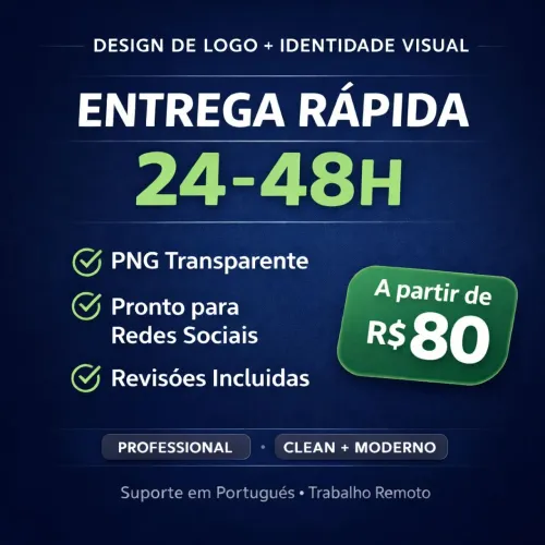 Criação de Logo Profissional + Identidade Visual | Entrega 24-48h