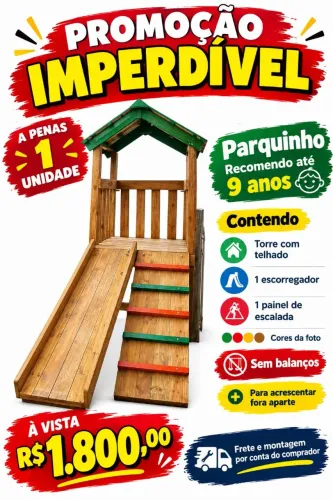 Brinquedo infantil Parquinho direto de fábrica