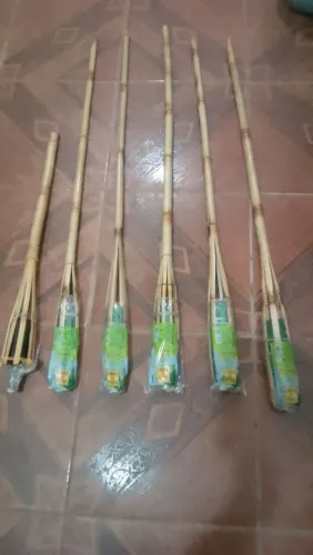 Lamparina de bambu