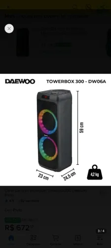 Caixa de som Daewoo