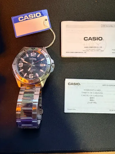 Relógio Casio Masculino Prata NOVO MTC-100D-1BVDF