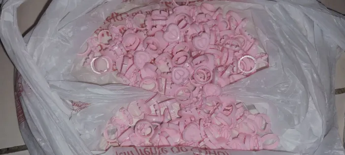 Anéis de extensão de cílios 100 unidads anel de batoque descartável cola micropigmentação 
