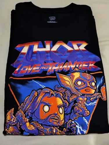 Camisa Thor Love and Thunder Funko Pop Preta Original Marvel Geek (2XL)