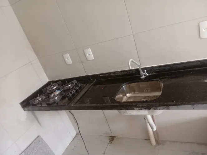 Bancada de cozinha no verde Ubatuba