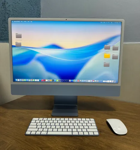 iMac M1 512GB + 8GB RAM | Funcionando  | Linha na Tela (Leia)