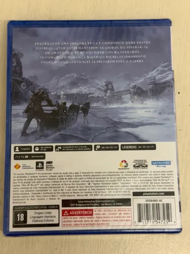 God of War Ragnarök para PlayStation 5, novo, original e lacrado de fábrica.