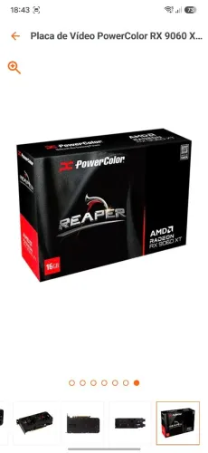 Rx 9060 xt 16GB - 3 meses de comprada