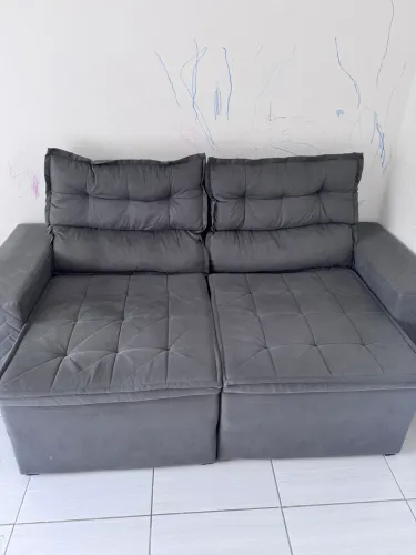 Sofá 3 lugares retrátil e reclinável