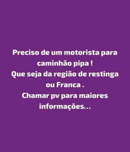 Motorista caminhão 