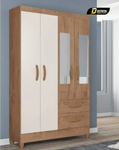 Guarda Roupa Real 4 Portas e 2 Gavetas Novo