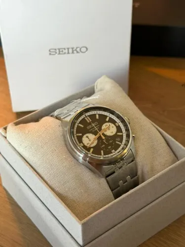 Seiko Crono Preto 41,5mm Novo SSB429