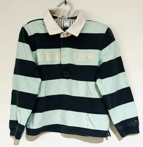 Polo infantil listrado tam 4t Tommy Hilfiger