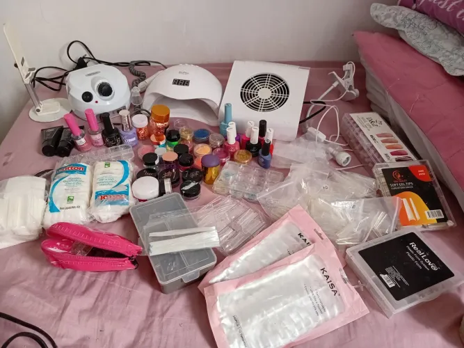 Kit Completo para Alongamento de Unhas - Equipamentos e Materiais