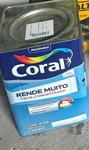 Tinta coral rende muito