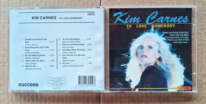 CD - "To Love Somebody" Kim Carnes. IMPORTADO.
