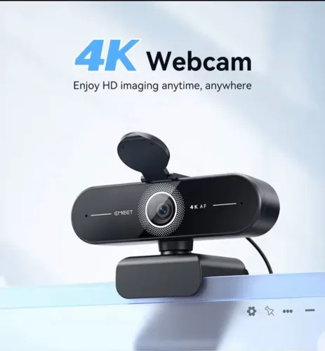 Webcam 4K lacrada - Emeet C60E 4K  (SUPER PROMOÇÃO)
